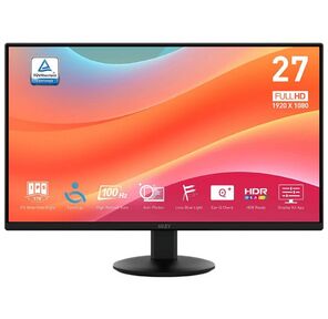 Монитор 27" MSI PRO MP272L Black  (IPS,  1920x1080,  HDMI+DP,  4 ms,  178° / 178°,  250 cd / m,  1300:1,  100Hz)