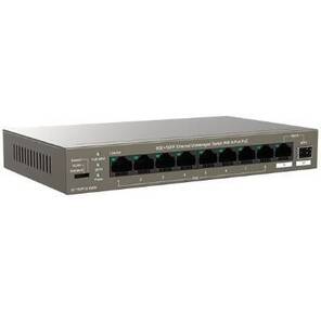IP-COM F1110P-8-102W Коммутатор неуправляемый PoE,  10 портов,  10x100 Мбит / с,  2x1 Гбит / с,  PoE 8х99 Вт,  настольный