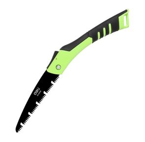 Садовая пила складная Deli DL6006  180мм,  сталь 65MN,  шаг зубьев 7 TPI,  обрезиненая ручка,  шлифовка зубов с 3-х сторон,  двухрядное распределение кромок