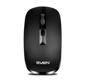 Беспроводная мышь SVEN RX-260W чёрная  (2, 4 GHz,  3+1кл. 800 / 1200 / 1600DPI,  блист.)