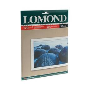 Фотобумага LOMOND Одностороняя Глянцевая 170 г / м2  A4 / 25л.