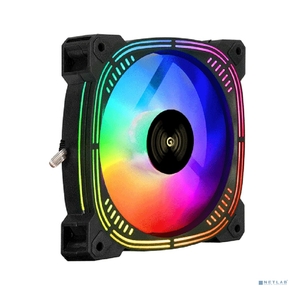 Вентилятор 12В DC с подсветкой ExeGate EX12025H6PSU-PWM.ARGB  (120x120x25 мм,  Hydraulic bearing  (гидродинамический),  6pin,  1200RPM,  ARGB подсветка,  33dBA)