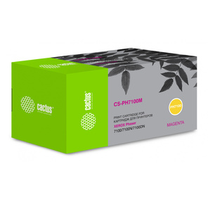 Cactus CS-PH7100M Тонер Картридж 106R02607 пурпурный для Xerox Phaser 7100 / 7100N / 7100DN  (4500стр.)