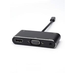 Кабель HDMI+VGA+USB-USB-C 0.1M AT2810 ATCOM