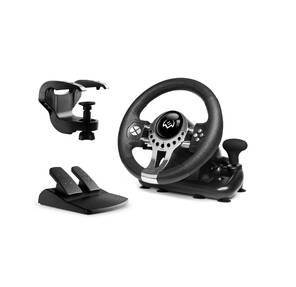 Руль SVEN GC-W700  (педали,  вибро,  скоба,  лепестки,  АКПП,  D-pad,  12 кл,  резин. вставки,  PC / Xinput)