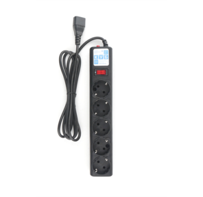 Сетевой фильтр Power Cube фильтр для ИБП,  вход - розетка С14,   1, 9 метра,  5 розеток с заземлением,  10А / 2, 2кВт,  Сечение провода: 3*1 мм,  цвет черный,  4 года гарантии,  Россия,  МПТ