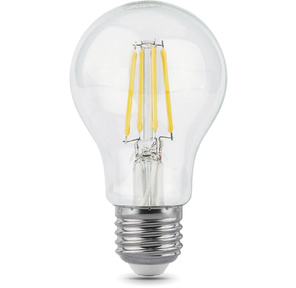 GAUSS 102802106 Светодиодная лампа LED Filament A60 E27 6W 600lm 2700К 1 / 10 / 40