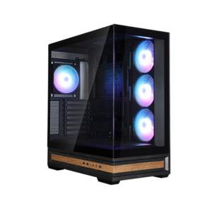 корпус ZALMAN P40 NAMU,  ATX,  BLACK,  WINDOW,  WOODEN ELEMENTS,  2xCombo (2.5” or 3.5”),  1xUSB TYPE-C,  2xUSB3.0,  SIDE 3x120mm ARGB,  REAR 1x120mm ARGB