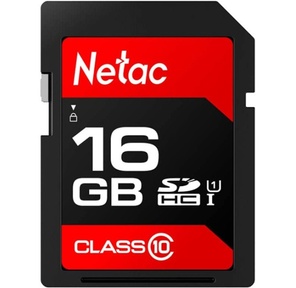 Карта памяти Netac P600 SDHC 16GB U1 / C10 up to 80MB / s,  retail pack