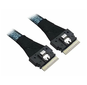 Cable,  x8 8654 to 1x8 8654,  1M. To Controller SFF-8654  (SlimSAS),  To Devices / Backplane 1 x8 SFF8654 SlimSAS.