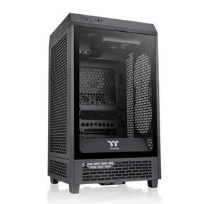Корпус Thermaltake The Tower 200 черный без БП miniITX 11x120mm 5x140mm 2xUSB3.0 1xUSB3.1 audio bott PSU