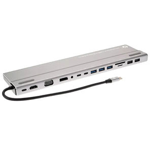 Адаптер TypeC -->3*USB3.0+2*USB2.0+VGA+RJ45+SD+TF+AUD+HDMI+DP+2*USB3.1 Data+PD<CU4703>