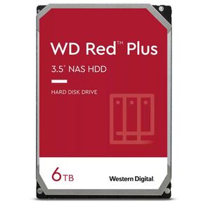 Жесткий диск Western Digital Red Plus WD60EFPX 6TB 3.5" 5400 RPM 128MB SATA-III NAS Edition  (замена WD60EFZX)
