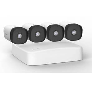 Tenda K4P-4TR Комплект видеонаблюдения с PoE на 4 канала: видеорегистратор PoE HD,  4 цилиндрические камеры PoE HD