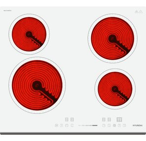 Варочная поверхность Hyundai HHE 6452 WG белый