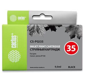 Cactus CS-PGI35 Картридж струйный черный для Canon Pixma IP100  (9мл)