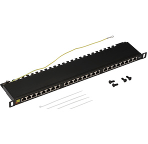 Патч-панель Lanmaster LAN-PPC24S6 19" 0.5U 24xRJ45 кат.6 STP