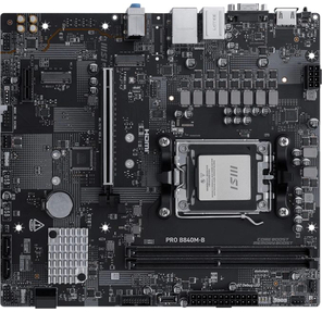 Материнская плата MSI PRO B840M-B B840,  AM5,  2*DDR5,  1*PCIEx16,  1*PCIEx1,  2*M.2,  1*TypeC,  6*USB3.2Gen1,  6*USB2.0,  4*SATA3.0,  2.5G,  VGA,  HDMI,  ATX,  RTL