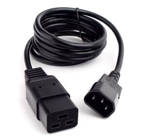 Кабель питания Cablexpert PC-189-1-1,  1.8м,  C14- C19,  3x1кв.мм,  черный,  с заземлением