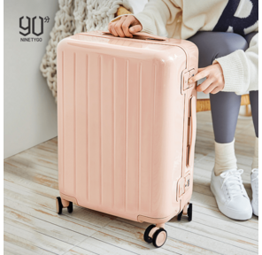 Чемодан NINETYGO Manhattan Frame Luggage  24" розовый