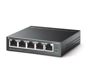 TP-Link TL-SF1005P 5-портовый 10 / 100 Мбит / с настольный коммутатор с 4 портами PoE SMB