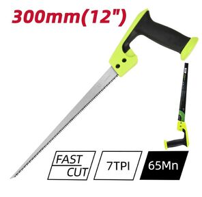 Ножовка выкружная по дереву Deli DL580652 300мм,  сталь 65Mn,  7TPI,  шлифовка зубцов с 2-х сторон