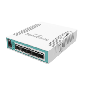 MikroTik CRS106-1C-5S Коммутатор Cloud Router Switch with QCA8511 400MHz CPU,  128MB RAM,  1x Combo port  (Gigabit Ethernet or SFP),  5 x SFP
