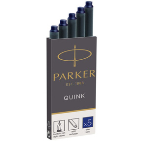 Картридж Parker Quink Z11  (CW1950384) синие чернила для ручек перьевых  (5шт)