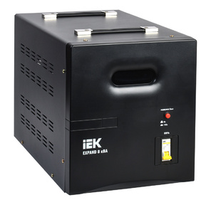 Стабилизатор напряжения IEK Expand 8кВА однофазный черный  (IVS21-1-008-11)