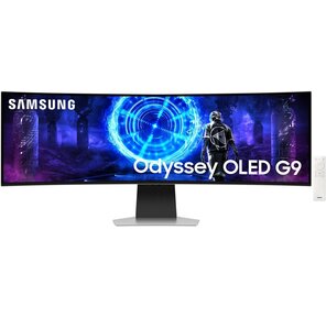 Монитор Samsung 49" Odyssey OLED G9 S49DG952SMXUE серебристый OLED LED 0.03ms 32:9 HDMI M / M матовая HAS 250cd 178гр / 178гр 5120x1440 240Hz DP DQ USB 12.6кг