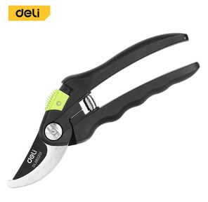 Инструменты ручные садовые режущие Deli Секатор садовый Deli DL580201  лезвия с тефлоновым покрытием,  длина 207мм,  макс. диаметр резки 18мм,  сталь 55С