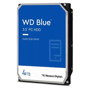 Western Digital Blue HDD 3.5" SATA 4Tb,  5400rpm,  256MB buffer,  WD40EZAX,  1 year