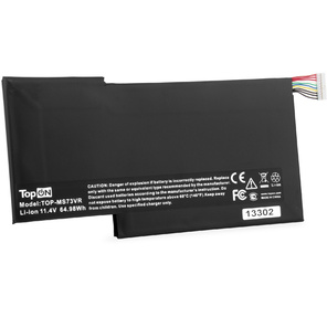 Батарея для ноутбука TopON TOP-MS73VR 11.4V 5700mAh литиево-ионная  (103391)