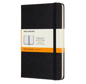 Блокнот Moleskine CLASSIC QP050 Medium 115x180мм 240стр. линейка твердая обложка черный