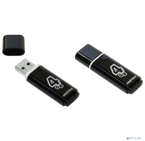 Smartbuy USB Drive 4Gb Glossy series Black SB4GBGS-K