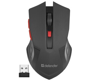 Мышка USB OPTICAL WRL MM-275 RED 52276 DEFENDER