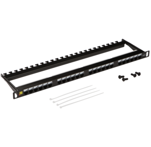 Патч-панель Lanmaster LAN-PPC24U6 19" 0.5U 24xRJ45 кат.6 UTP