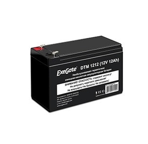 Exegate EX282967RUS Exegate EX282967RUS Аккумуляторная батарея ExeGate DTM 1212  (12V 12Ah 1251W),  клеммы F2