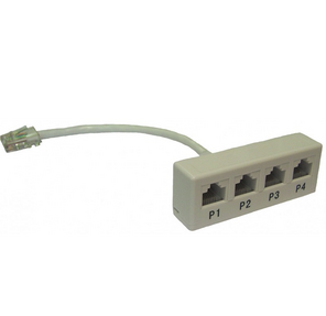 Y-адаптер,  4 параллельных порта