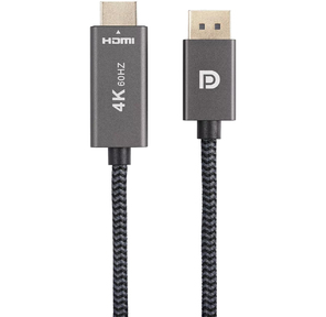 Кабель DisplayPort M-> HDMI M 4K@60Hz 1.8m Telecom, оплетка  (TA561M-1.8M)