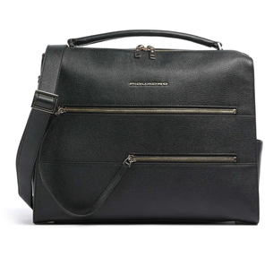 Деловая сумка Piquadro Patricia CA6774W140 / N с отделением для ноутбука 14" черная натур.кожа