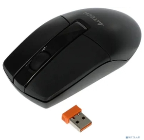 Мышь A4Tech G3-330NS черный оптическая  (1200dpi) silent беспроводная USB  (3but)