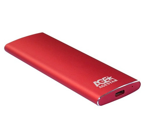 Внешний корпус SSD AgeStar 3UBNF2C m2 NGFF 2280 B-Key USB 3.1 алюминий красный