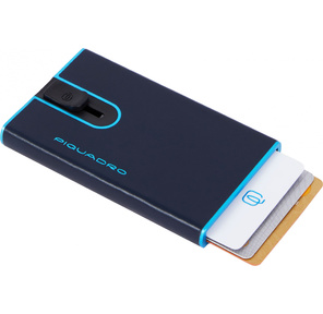 Чехол для кредитных карт Piquadro Blue Square PP4825B2BLR / BLU2 темно-синий натур.кожа