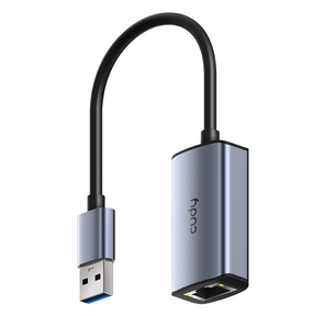 Адаптер /  Aluminum Portable USB-A to Gigabit Ethernet Adapter,  Compatible with Laptop,  MacBook,  Surface,  PC with Windows,  XP,  Mac / Linux and more