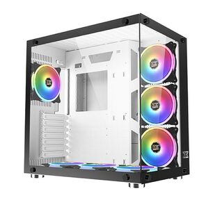 Корпус Xigmatek Aquarius Plus White EN46430 ATX,  USB3.0x2+USB2.0x1,  Front &Left TG,  7PCS AY120 Fan,  EN46430 Frontx3+Bottomx3+Rearx1