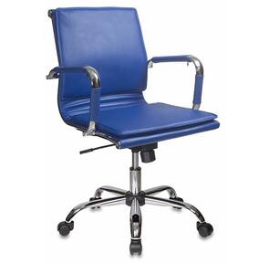 Бюрократ CH-993-Low / blue,  Кресло,  низкая спинка,  синий,  иск.кожа