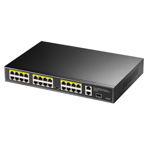 Коммутатор Cudy FS1026PS1  (L2) 24x100Мбит / с 2x1Гбит / с 1SFP 24PoE 24PoE+ 300W неуправляемый
