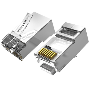 Коннектор Vention RJ45  (8p8c),  FTP,  cat. 6A,  под витую пару,  экранированный  (10шт.)