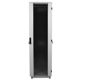 Шкаф серверный ЦМО ШТК-М-42.6.8-1ААА-9005 42U 600x800мм пер.дв.стекл задн.дв.стал.лист 2 бок.пан. 550кг черный